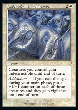 Unbreakable Formation